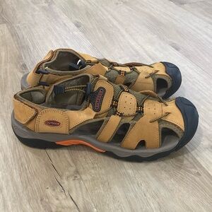 NEW Men’s Outdoor Leather Closed Toe Sport Sandals